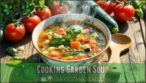 cooking garden soup