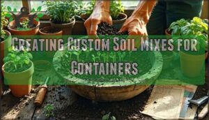 creating custom soil mixes for containers
