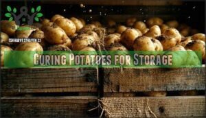 curing potatoes for storage