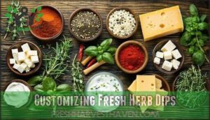 customizing fresh herb dips