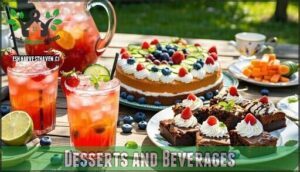 desserts and beverages