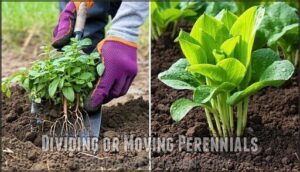 dividing or moving perennials
