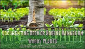 documenting deer or rodent damage on woody plants