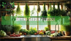 drying garden produce