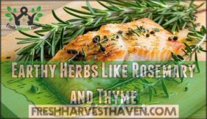 earthy herbs like rosemary and thyme