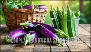 eggplant and okra storage tips