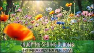 enjoying spring blooms