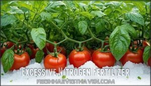 excessive nitrogen fertilizer