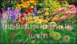 extended bloom periods in fall flowers