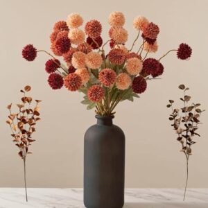 Faux Kiku Flower Fall, Burnt B0C9HKVCW4