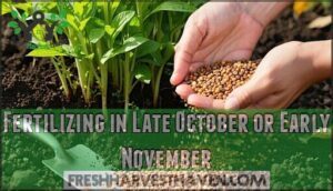fertilizing in late october or early november