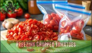 freezing chopped tomatoes