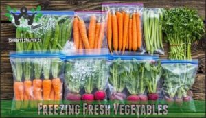 freezing fresh vegetables