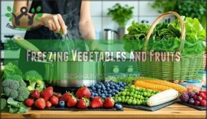 freezing vegetables and fruits