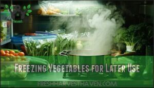 freezing vegetables for later use