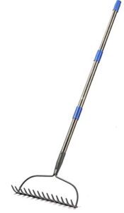 Garden Rake, 5 FT Metal B08DKH1477