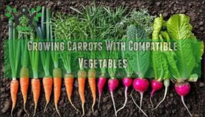 growing carrots with compatible vegetables
