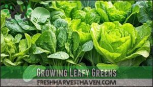 growing leafy greens