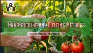 hand-picking and cutting methods