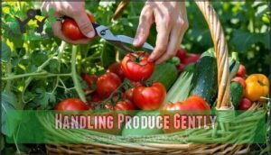 handling produce gently