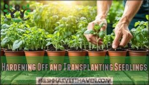 hardening off and transplanting seedlings