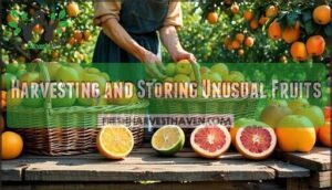 harvesting and storing unusual fruits