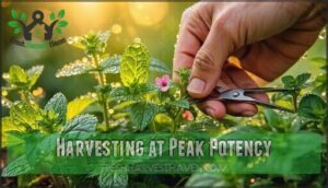harvesting at peak potency