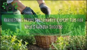 harvesting herbs sustainably