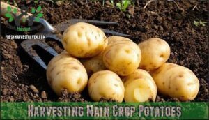 harvesting main crop potatoes
