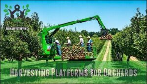 harvesting platforms for orchards