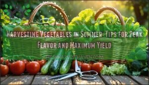 harvesting vegetables in summer