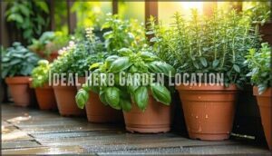 ideal herb garden location
