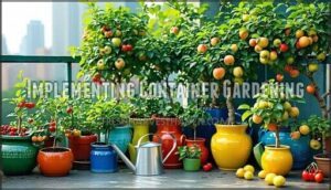 implementing container gardening