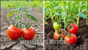 improper soil moisture