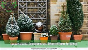 incorporating containers and architectural elements