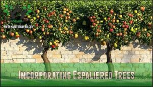 incorporating espaliered trees