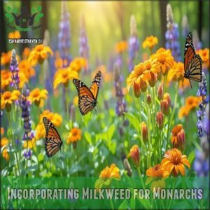 incorporating milkweed for monarchs