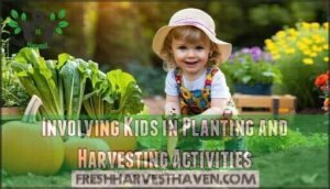 involving kids in planting and harvesting activities