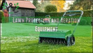 lawn protection and aeration equipment