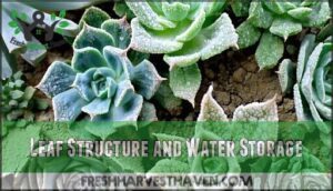 leaf structure and water storage