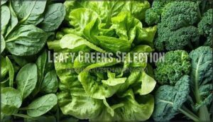 leafy greens selection