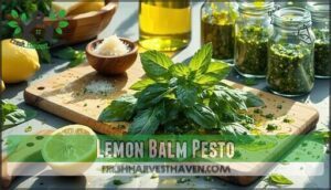 lemon balm pesto