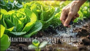 maintaining consistent irrigation