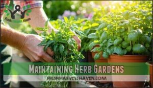 maintaining herb gardens