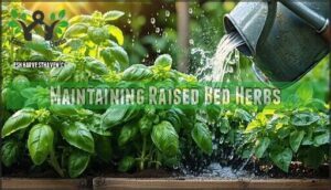 maintaining raised bed herbs