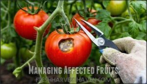managing affected fruits