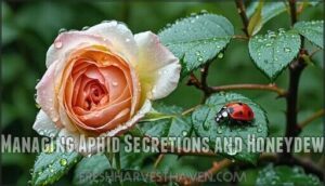 managing aphid secretions and honeydew