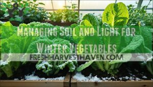 managing soil and light for winter vegetables
