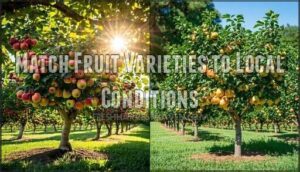 match fruit varieties to local conditions