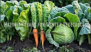 maturity times for winter vegetables